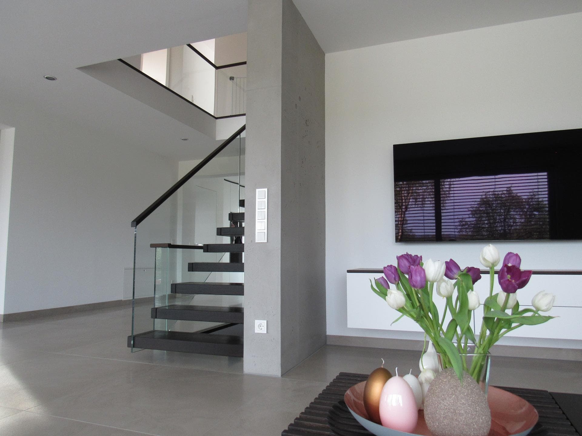 Treppenaufgang Wandgestaltung Treppenhaus